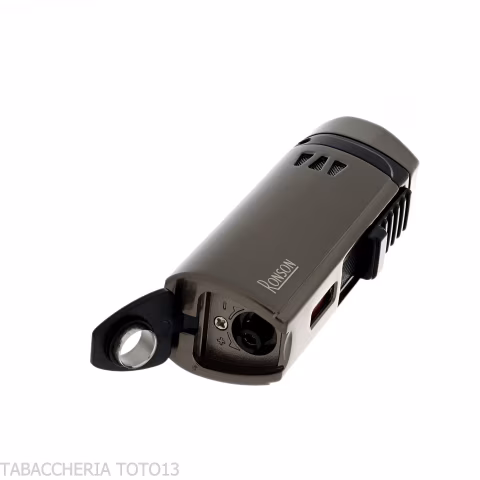 Accendino Ronson Mistral jet flame finitura Gun Metal Satin - Accendini