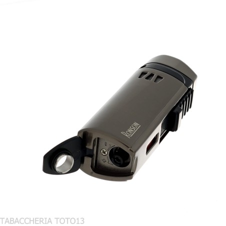 Ronson Mistral Jet Flame-Feuerzeug mit Gun Metal Satin-Finish - Feuerzeuge