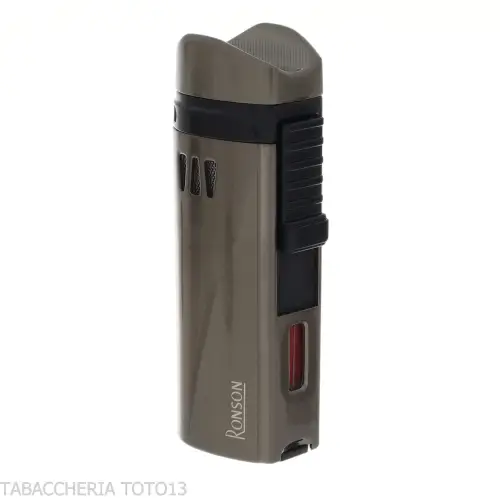 Ronson Mistral Jet Flame-Feuerzeug mit Gun Metal Satin-Finish - Feuerzeuge