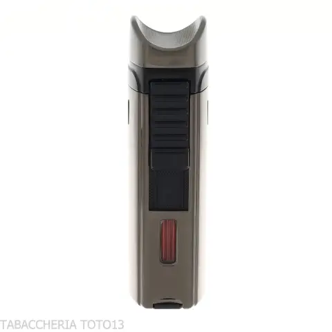 Accendino Ronson Mistral jet flame finitura Gun Metal Satin - Accendini