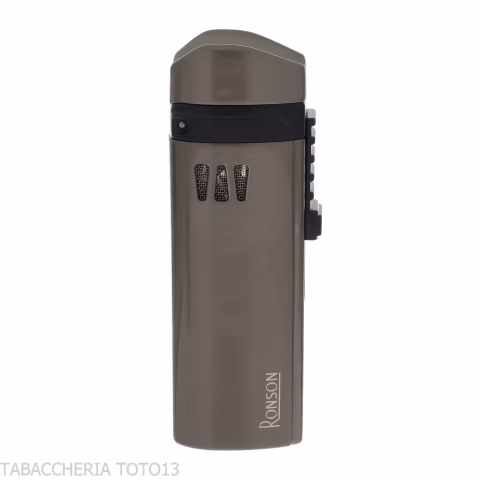 Accendino Ronson Mistral jet flame finitura Gun Metal Satin - Accendini