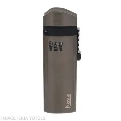 Accendino Ronson Mistral jet flame finitura Gun Metal Satin - Accendini