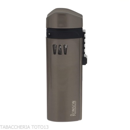 Ronson Mistral Jet Flame-Feuerzeug mit Gun Metal Satin-Finish - Feuerzeuge