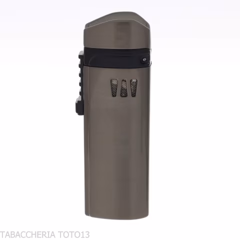 Accendino Ronson Mistral jet flame finitura Gun Metal Satin - Accendini