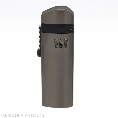 Accendino Ronson Mistral jet flame finitura Gun Metal Satin - Accendini