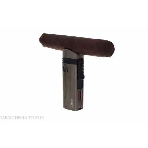 Accendino Ronson Mistral jet flame finitura Gun Metal Satin - Accendini