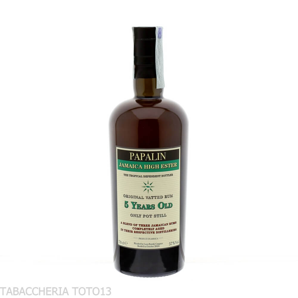 Papalin Jamaica 5 yo finest blend of old rums By Velier Vol.57% Cl.70 - Habitation Velier