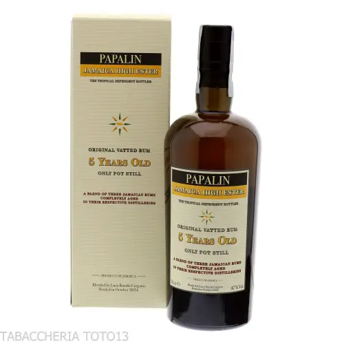 Papalin Jamaica 5 yo finest blend of old rums By Velier Vol.47% Cl.70 - Distillati