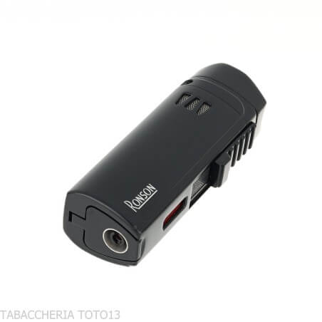 Ronson Mistral jet flame lighter black finish - Ronson Lighter