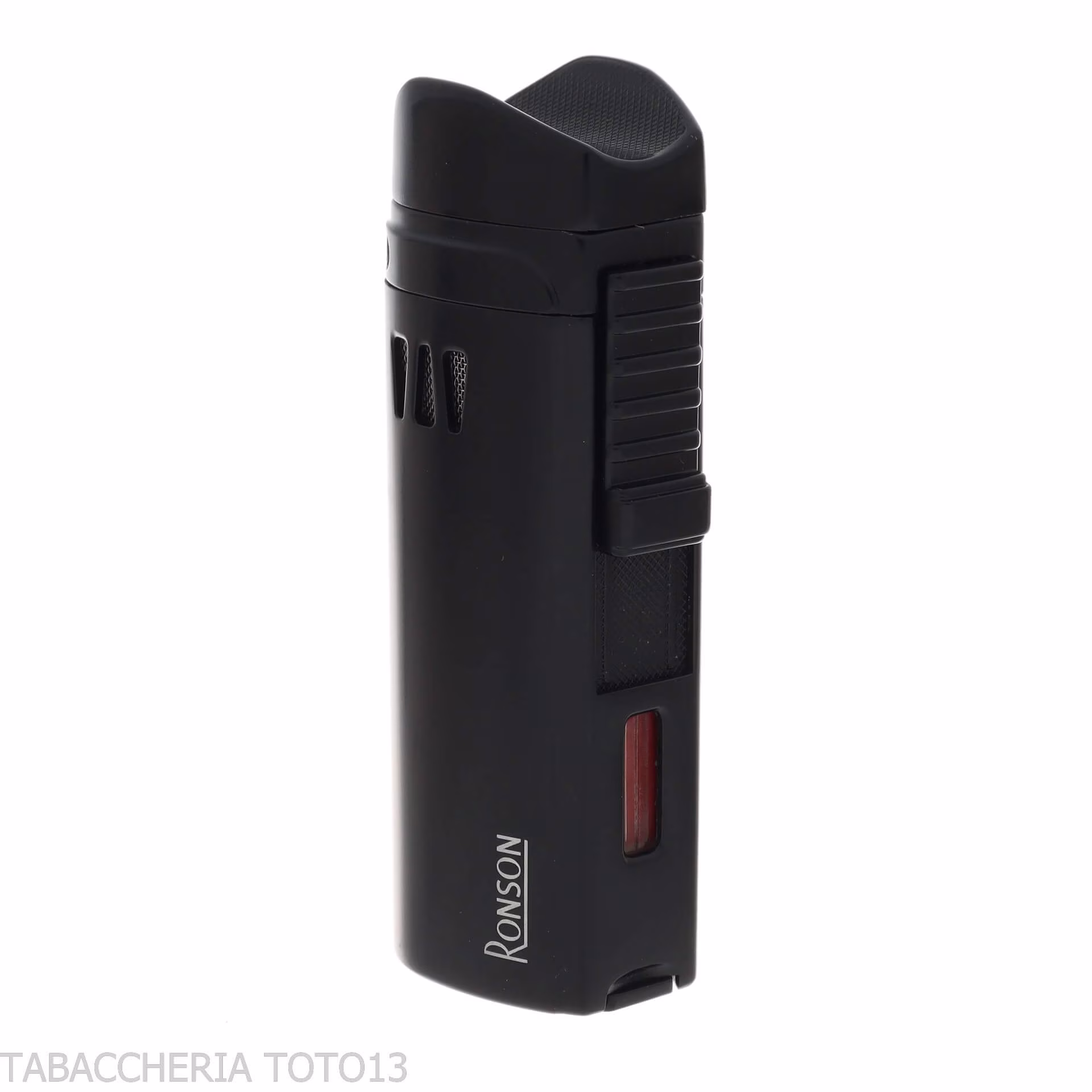 Briquet à flamme à jet Ronson Mistral en finition noire - Briquets - Métal