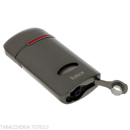 Briquet Ronson Fen Jet Flame, finition bronze satiné - Briquets - Métal