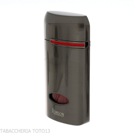 Ronson Fen Jet Flame Feuerzeug, Gun Metal Satin Finish - Feuerzeuge