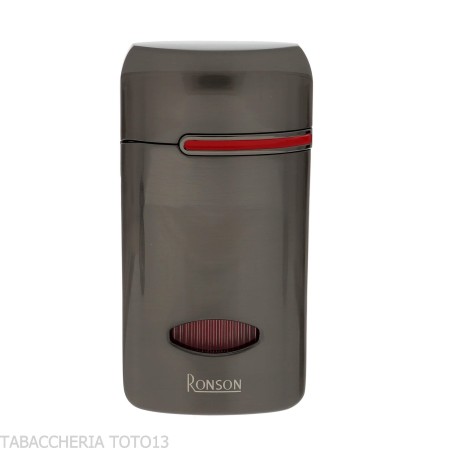 Accendino Ronson Fen jet flame finitura Gun Metal Satin - Accendini