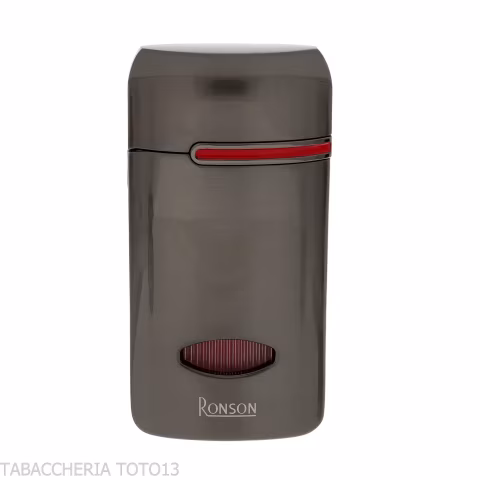 Ronson Fen Jet Flame Lighter, Gun Metal Satin Finish - Lighters - Metal
