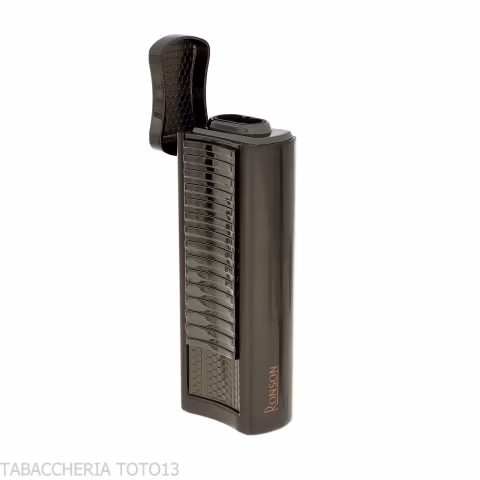 Briquet à flamme à jet Ronson Passat avec finition Gun Metal Satin - Briquets - Métal