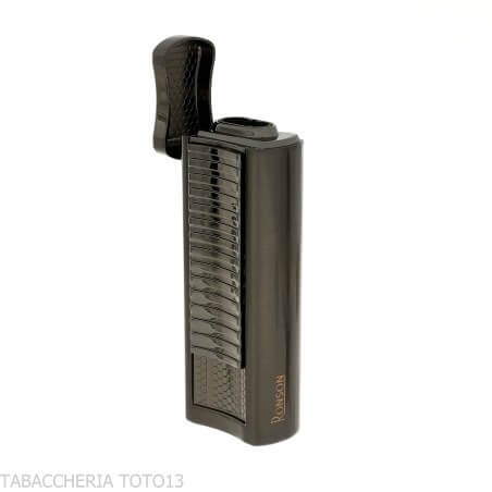 Ronson Passat jet flame lighter Gun Metal Satin finish - Ronson Lighter