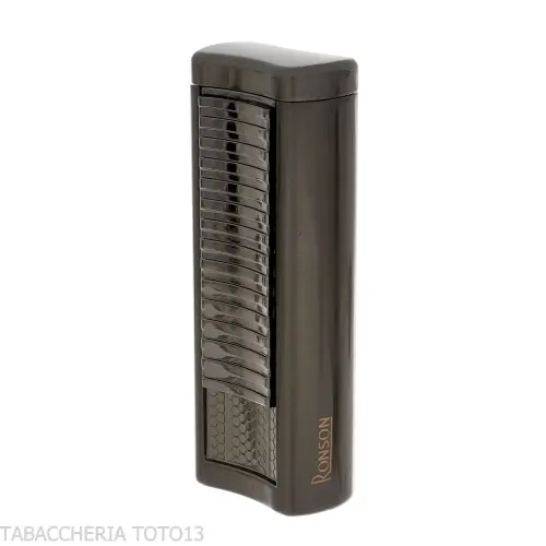 Accendino Ronson Passat jet flame finitura Gun Metal Satin - Accendini