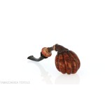 C-pipe Wang flower bud shape pipe natural briar finish - Tobacco Pipes - Natural root