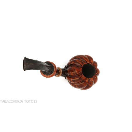 C-pipe Wang flower bud shape pipe natural briar finish - Tobacco Pipes - Natural root