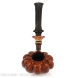 C-Pipe Wang-Pfeife in Blütenknospenform mit natürlichem Dornbusch-Finish - Tabakpfeifen