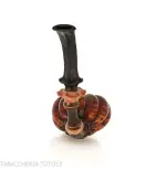C-pipe Wang forma bocciolo di fiore finitura radica naturale - Pipe