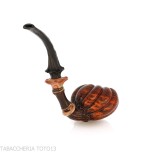 C-pipe Wang forma bocciolo di fiore finitura radica naturale-C-Pipe Wang