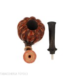 C-pipe Wang pipa con forma de capullo de flor acabado en brezo natural - Pipas de Tabaco