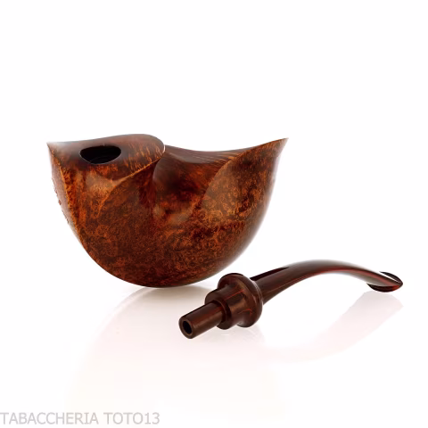 Gabriele Pipemaker Nautilus shaped pipe - Tobacco Pipes - Natural root
