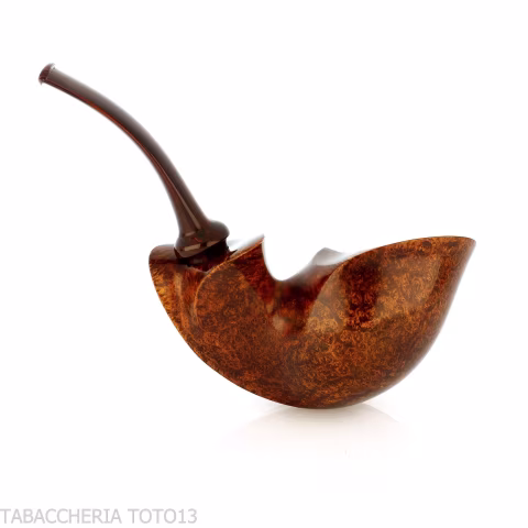 Gabriele Pipemaker Nautilus shaped pipe - Tobacco Pipes - Natural root