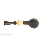 C-pipe Wang forma pear/acorn finitura radica sabbiata-C-Pipe Wang
