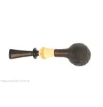 C-pipe Wang forma pear/acorn finitura radica sabbiata - Pipe