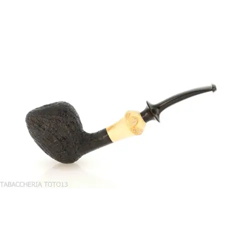 C-pipe Wang forma pear/acorn finitura radica sabbiata - Pipe