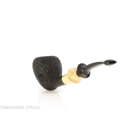 C-pipe Wang forma pear/acorn finitura radica sabbiata - Pipe