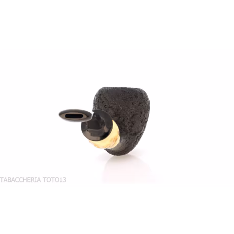 C-pipe W. Wang tobacco pipe pear/acorn shape sandblasted briar finish - Tobacco Pipes - Natural root
