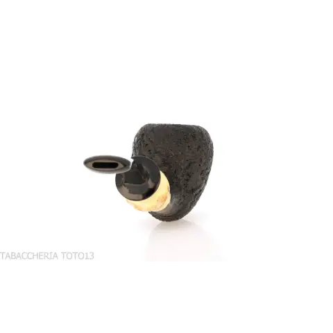 C-pipe Wang forma pear/acorn finitura radica sabbiata - Pipe