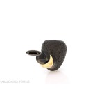 C-pipe Wang forma pear/acorn finitura radica sabbiata-C-Pipe Wang