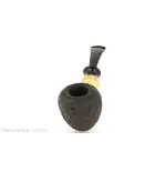 C-pipe Wang forma pear/acorn finitura radica sabbiata - Pipe