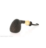 C-pipe Wang forma pear/acorn finitura radica sabbiata-C-Pipe Wang