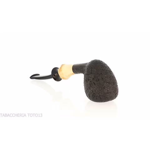 C-Pipe W. Wang pipa de tabaco forma de pera/bellota, acabado brezo arenado - Pipas de Tabaco