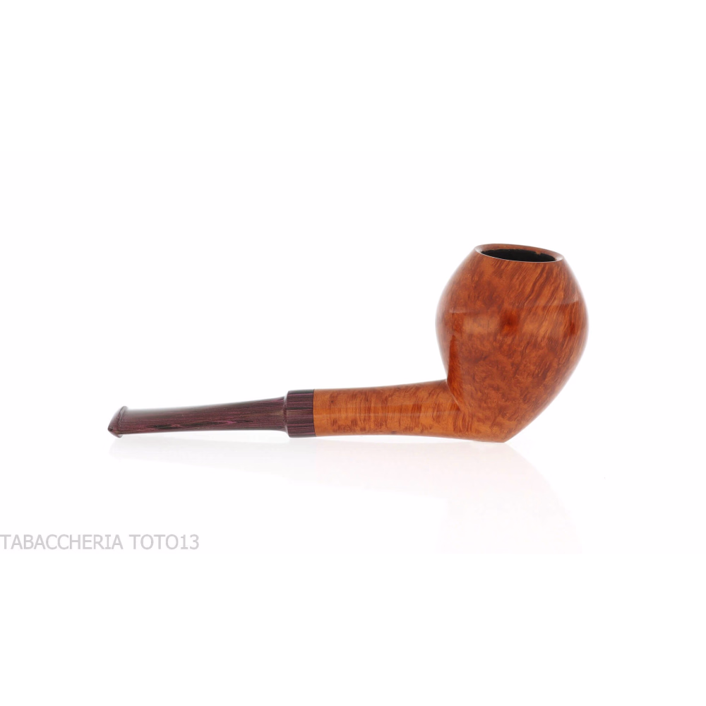 Francesco Ganci pipa forma pear-acorn finitura radica naturale - Pipe