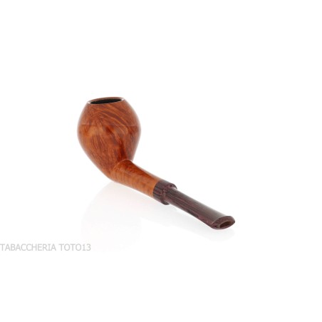 Pipa Francesco Ganci forma pera-bellota, acabado brezo natural - Pipas de Tabaco