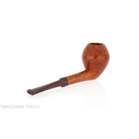 Pipa Francesco Ganci forma pera-bellota, acabado brezo natural - Pipas de Tabaco