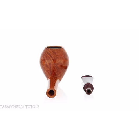 Francesco Ganci pear-acorn shaped pipe natural briar finish - Tobacco Pipes - Natural root
