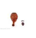 Pipa Francesco Ganci forma pera-bellota, acabado brezo natural - Pipas de Tabaco