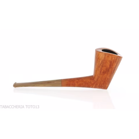 Francesco Ganci pipa forma Dublin cutty finitura radica naturale - Pipe