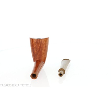 Pipe Francesco Ganci Dublin forme Cutty finition bruyère naturelle - Pipe Pour le Tabac - Racine naturelle