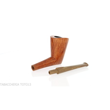 Francesco Ganci Pfeife Dublin Cutty Shape mit natürlichem Bruyère-Finish - Tabakpfeifen