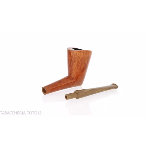 Francesco Ganci pipa forma Dublin cutty finitura radica naturale - Pipe