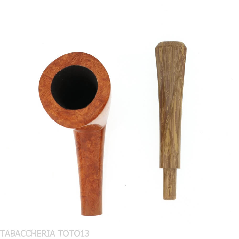 Pipa Francesco Ganci Dublin forma cutty acabado brezo natural - Ganci F. Pipemakers