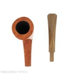 Pipe Francesco Ganci Dublin forme Cutty finition bruyère naturelle - Pipe Pour le Tabac - Racine naturelle